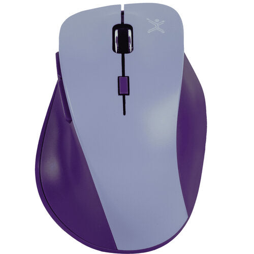 Mouse Perfect Choice Thumb - Inalámbrico - USB - 6 Botones - Morado